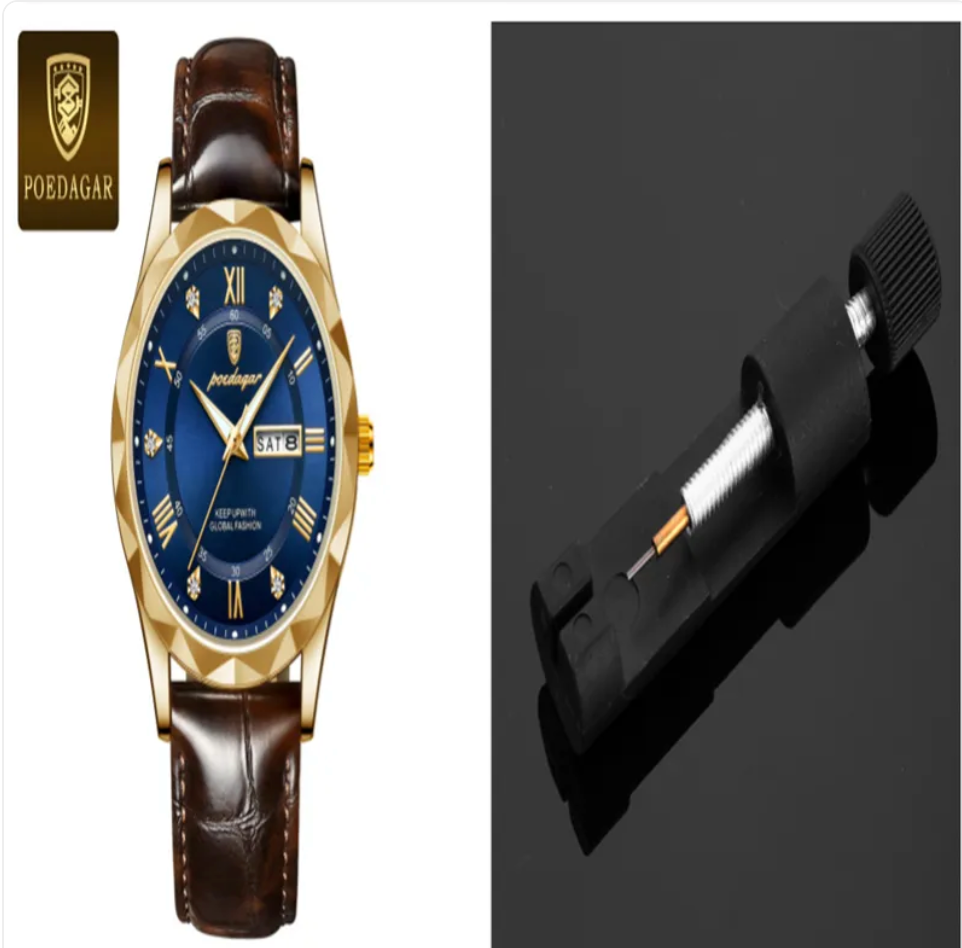 Men's Luxury Leather Strap Quartz Watch