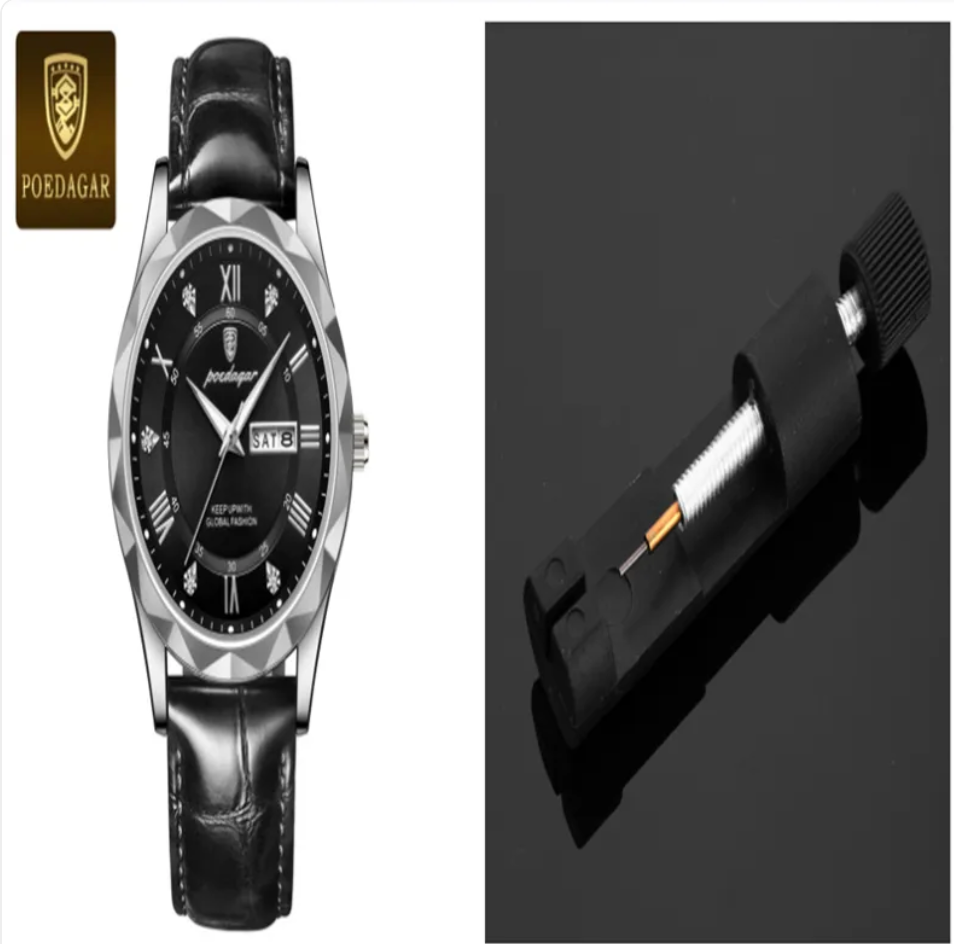 Men's Luxury Leather Strap Quartz Watch
